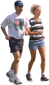 couple jogging